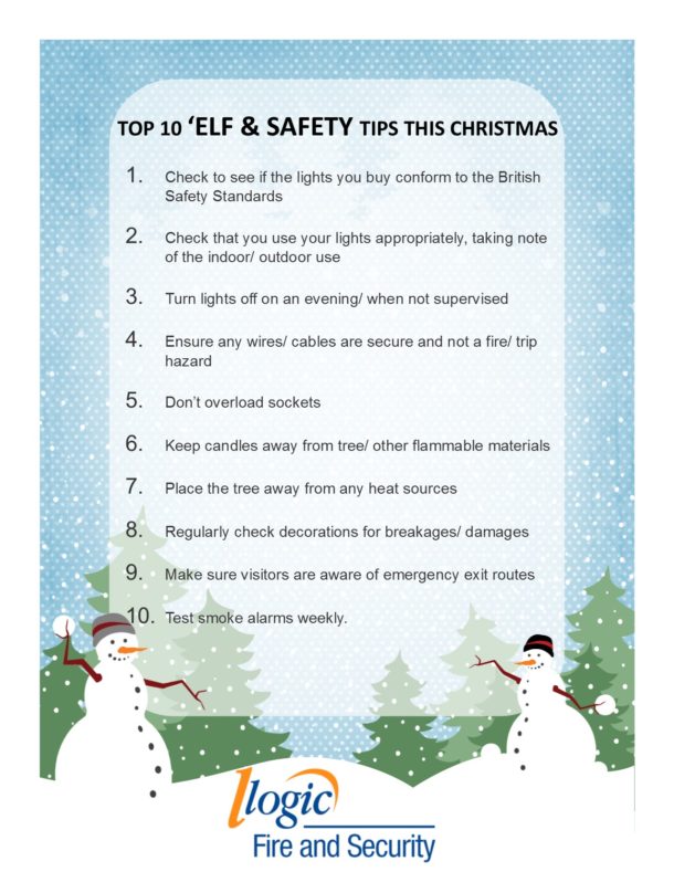 Top 10 ‘ELF & SAFETY tips this Christmas | Logic Fire and Security