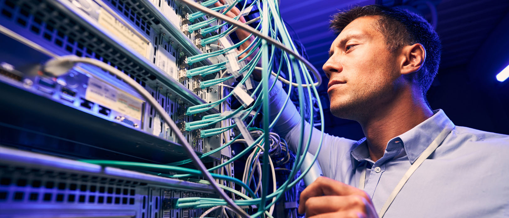 Logic Fire & Security - data network cable installation