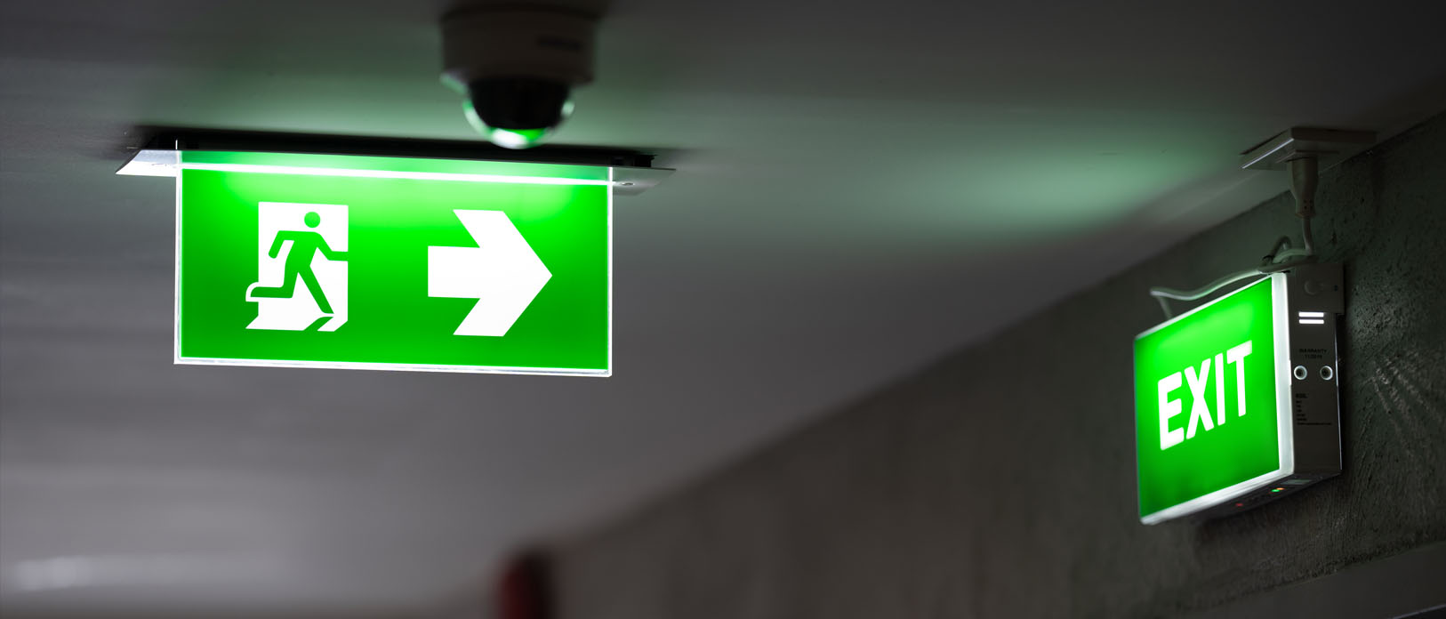 Logic Fire & Security evacuation alert system exit signage