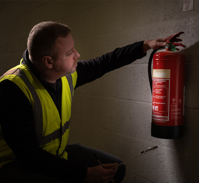 Logic Fire & Security fire extinguisher inspection